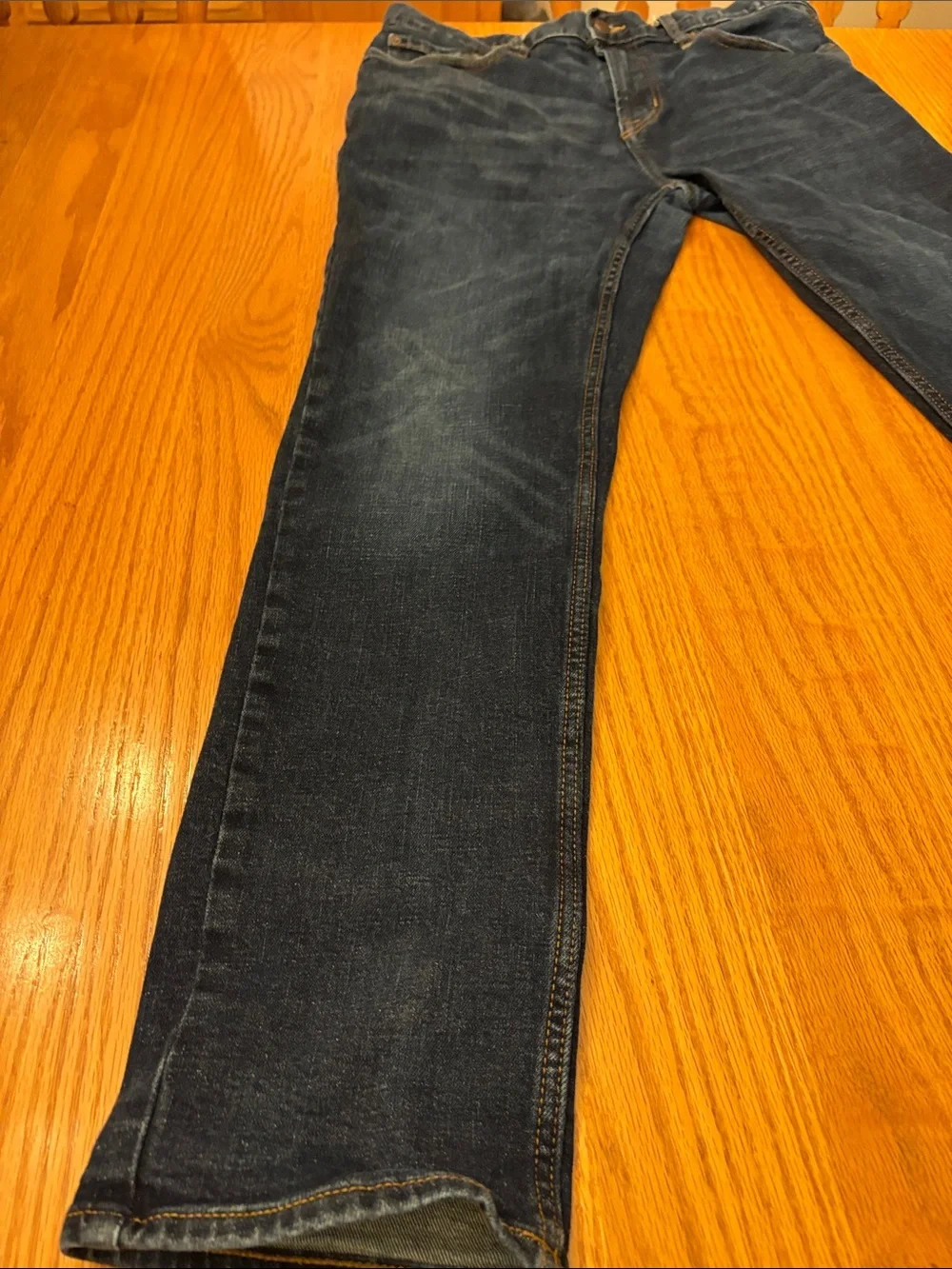 Old Navy Men's Slim Straight Jeans in Dark Blue Wash